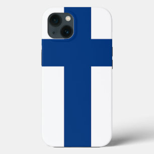 愛国的なアップルのケースメイト、フィンランド国旗 iPhone 13ケース