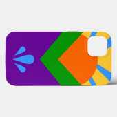 愛国的なアップルのケースメイト、マニトー春国旗 Case-Mate iPhoneケース (裏面 (横))