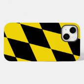 愛国的なアップルのケースメイト、ミュンヘン国旗のケースメイトi Case-Mate iPhoneケース (裏面 (横))