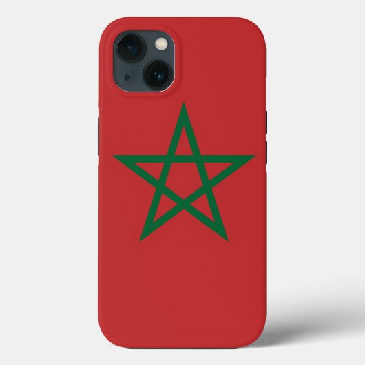 愛国的なアップルのケースメイト、モロッコ国旗 Case-Mate iPhoneケース (裏面)