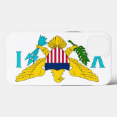 愛国的なアップルのケースメイト、ヴァージン諸島 Case-Mate iPhoneケース (裏面 (横))