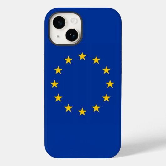 愛国的なアップルのケースメイト、欧州連合(EU)国旗Cas Case-Mate iPhoneケース (裏面)