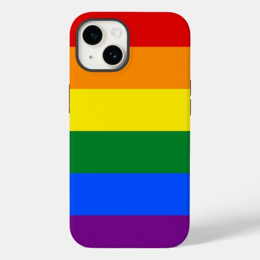 愛国的なアップルのケースメイト、LGBTレインボーのフラッグケース –  Case-Mate iPhoneケース (裏面)