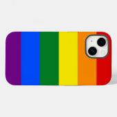 愛国的なアップルのケースメイト、LGBTレインボーのフラッグケース –  Case-Mate iPhoneケース (裏面 (横))