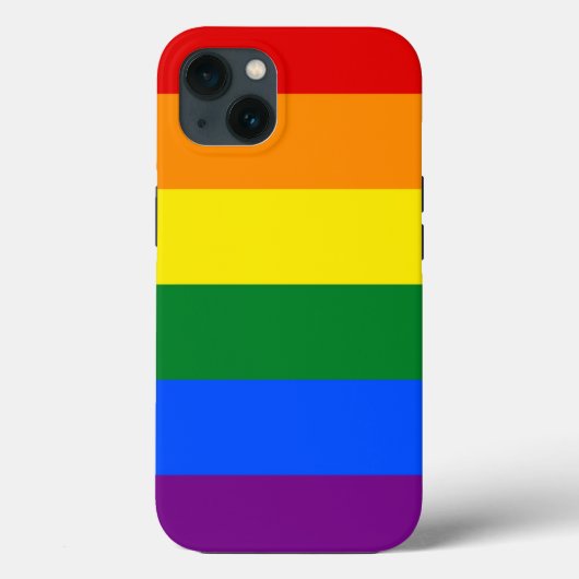 愛国的なアップルのケースメイト、LGBTレインボー国旗 Case-Mate iPhoneケース (裏面)