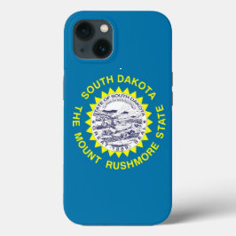 愛国的なアップルケースメイト南ダコタ州旗 iPhone 13ケース