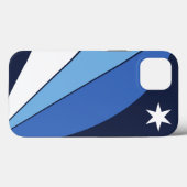 愛国的なアップルケースメイト、コロンビアシティ国旗 Case-Mate iPhoneケース (裏面 (横))