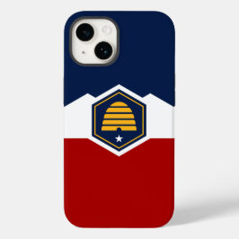 愛国的なアップルケースメイト、ユタ州の旗、USA Case-Mate iPhone 14ケース