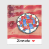 愛国的なアップルパイ シール (シート)