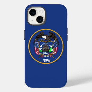 愛国的なアップル14ケースメイト、ユタ州旗 Case-Mate iPhone 14ケース