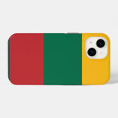 愛国的なアップル14 Case-Mate、リトアニア国旗 iPhoneケース (裏面横)
