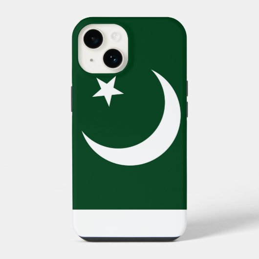 愛国的なアップル 14 Case-Mate、パキスタンの旗 iPhoneケース (裏面)