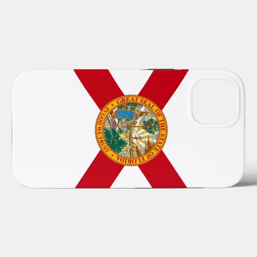 愛国的なアップルiPhone 13ケースメイト、フロリダ州旗 Case-Mate iPhoneケース (裏面 (横))