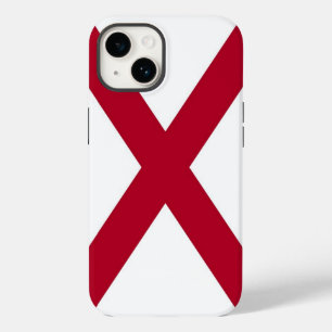 愛国的なアップルiPhone 14ケースメイト、アラバマ州旗 Case-Mate iPhone 14ケース