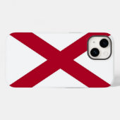愛国的なアップルiPhone 14ケースメイト、アラバマ州旗 Case-Mate iPhoneケース (裏面 (横))