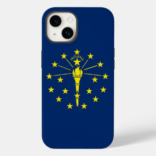 愛国的なアップルiPhone 14ケースメイト、インディアナ州旗 Case-Mate iPhone 14ケース