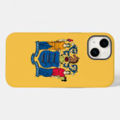 愛国的なアップルiPhone 14ケースメイト、ニュージャージー Case-Mate iPhoneケース (裏面 (横))