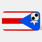 愛国的なアップルiPhone 14ケースメイト、プエルトリコ Case-Mate iPhoneケース (裏面 (横))