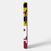 愛国的なアップルiPhone 14ケースメイト、メリーランド州旗 Case-Mate iPhoneケース (裏面 / 左)