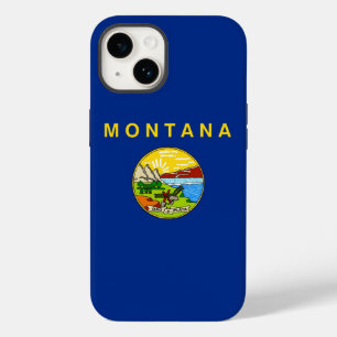 愛国的なアップルiPhone 14ケースメイト、モンタナ州旗 Case-Mate iPhone 14ケース