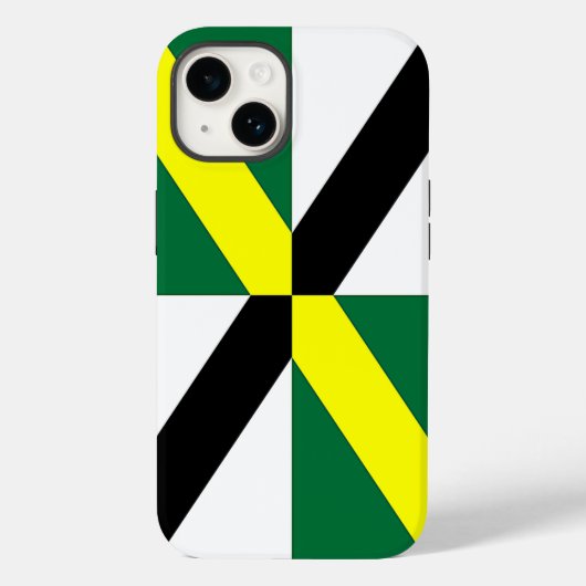 愛国的なアップルiPhone 14ケースメイト、モントレー国旗 Case-Mate iPhoneケース (裏面)