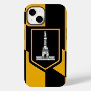 愛国的なアップルiPhone 14ケース、ボルチモア国旗 Case-Mate iPhone 14ケース