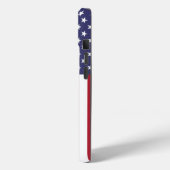 愛国的なアップルiPhone 15米国国旗とケースメイト Case-Mate iPhoneケース (裏面 / 左)