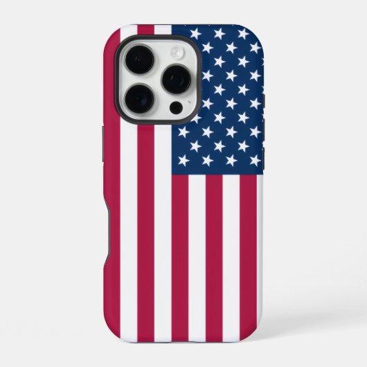 愛国的なアップルiPhone 15 Pro Case-Mate、アメリカ国旗デザイン iPhoneケース (裏面)