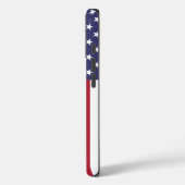 愛国的なアップルiPhone 16アメリカ国旗とケースメイト Case-Mate iPhoneケース (裏面 / 左)