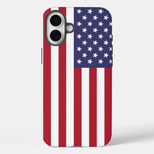 愛国的なアップルiPhone 16プラス米国国旗 iPhone 16 Plusケース
