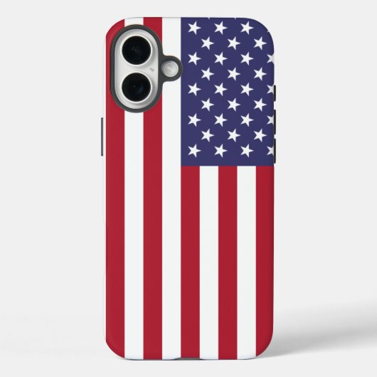 愛国的なアップルiPhone 16プラス米国国旗 Case-Mate iPhoneケース (裏面)