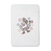 愛国的なアヒルのビンテージの彫刻Tシャツデザイン_1 バスマット (正面縦)