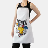 愛国的なアヒルの花火Tシャツデザイン Firequackers エプロン (インサイチュ)