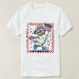 愛国的なアヒル Tシャツ