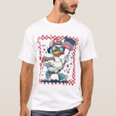 愛国的なアヒル Tシャツ (正面)