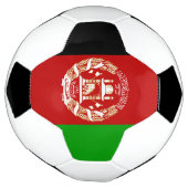愛国的なアフガニスタンの旗 サッカーボール (回転)