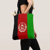 愛国的なアフガニスタンの旗 トートバッグ (クローズアップ)