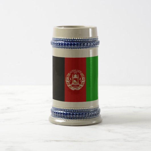 愛国的なアフガニスタンの旗 ビールジョッキ (中央)