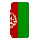 愛国的なアフガニスタンの旗 INCIPIO iPhoneウォレットケース (フォリオ 正面)