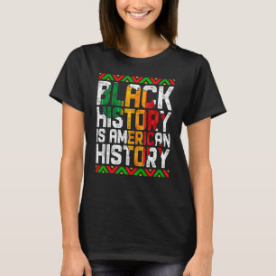 愛国的なアフリカ系アメリカ人の黒人歴史はアメリカ人 Tシャツ
