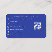 愛国的なアフリカ系アメリカ人ネイルサロンブランディング 名刺 (裏面)