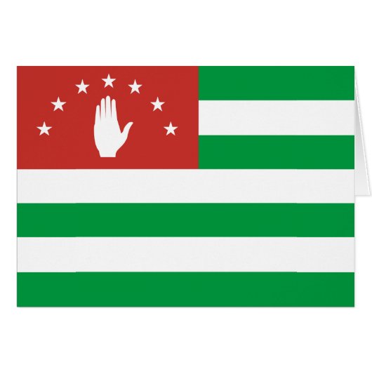 愛国的なアブハジアの旗 (正面横)