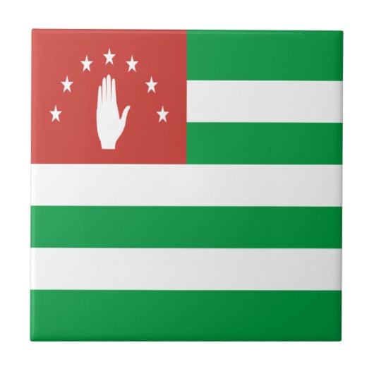 愛国的なアブハジアの旗 タイル (正面)