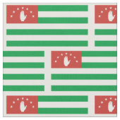 愛国的なアブハジアの旗 ファブリック (クローズアップ)