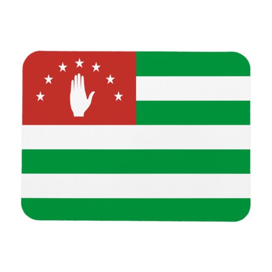 愛国的なアブハジアの旗 マグネット (横)