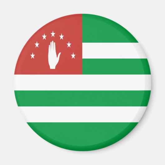 愛国的なアブハジアの旗 マグネット (正面)