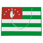 愛国的なアブハジアの旗 ラージペーパーバッグ (正面)