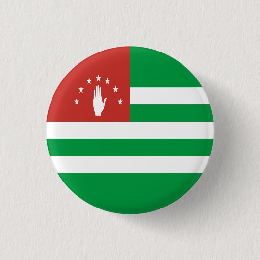 愛国的なアブハジアの旗 缶バッジ (正面)