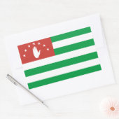 愛国的なアブハジアの旗 長方形シール (封筒)