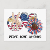 愛国的なアメリカのはがき ポストカード (正面)